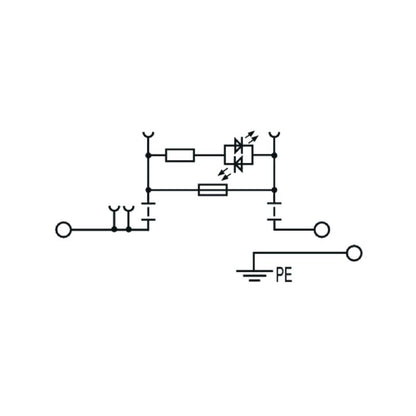2893150000 - Black 4mm² Fuse Terminal for TS 35 Rail, -60°C to 130°C  (Pack of 50)