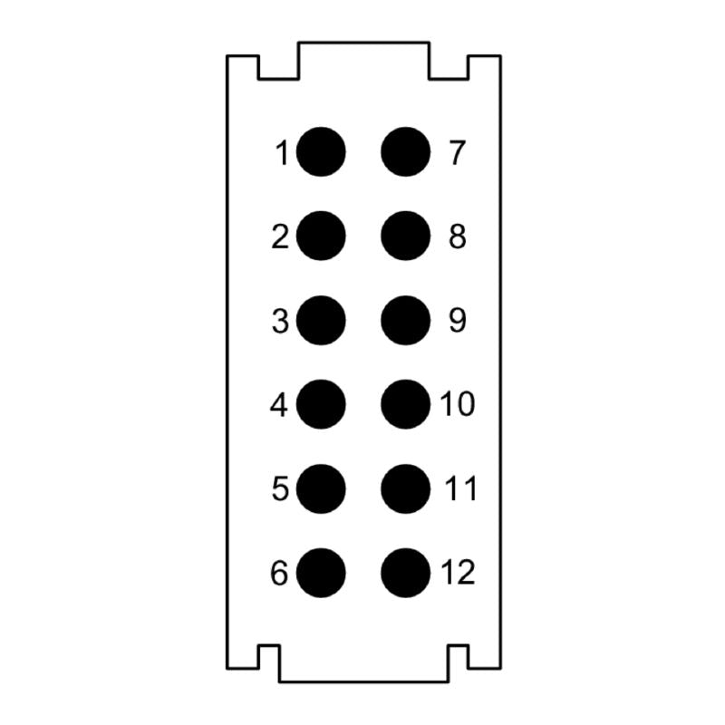2748460000 - 12 MP Signal Module, 250V 10A, Push In Connector