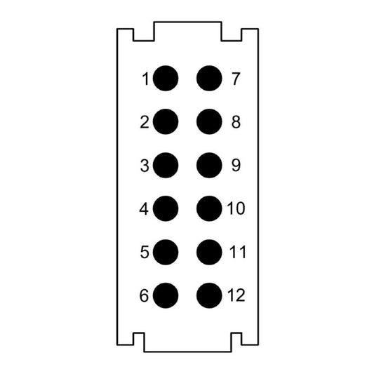 2748460000 - 12 MP Signal Module, 250V 10A, Push In Connector