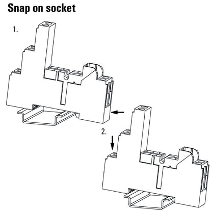 8869470000 - SRC-I Relay Socket with 1 CO Contact, 12A Rating  (Pack of 10)