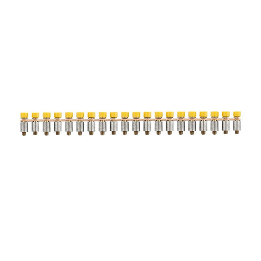 1074200000 - Yellow Insulated 20-Pole Cross-Connector, 6.10mm Pitch, 24A Capacity  (Pack of 20)