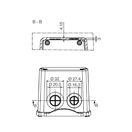 1276220000 - IP65 Rated Black Polycarbonate Enclosure, 181mm Height  (Pack of 10)