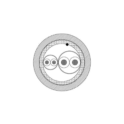 1232650000 - 100m PVC Shielded Bus Line with 4 Poles  (Pack of 100)