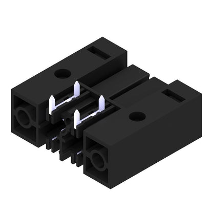 1928390000 - Black 7.62mm Female PCB Connector with THT Solder Pins  (Pack of 100)