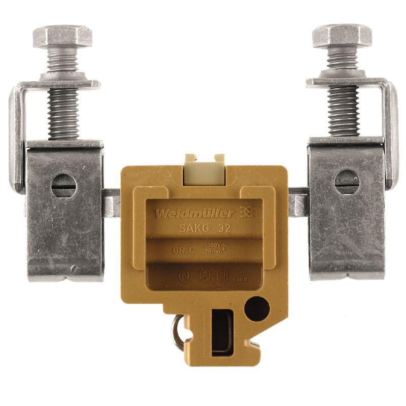 0286720000 - 50mm² Yellow Feed-Through Terminal Block, 150A Rating  (Pack of 10)