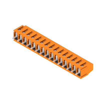 1234090000 - 5.00mm Orange PCB Terminals, 15 Poles, 3.5mm Pins  (Pack of 24)