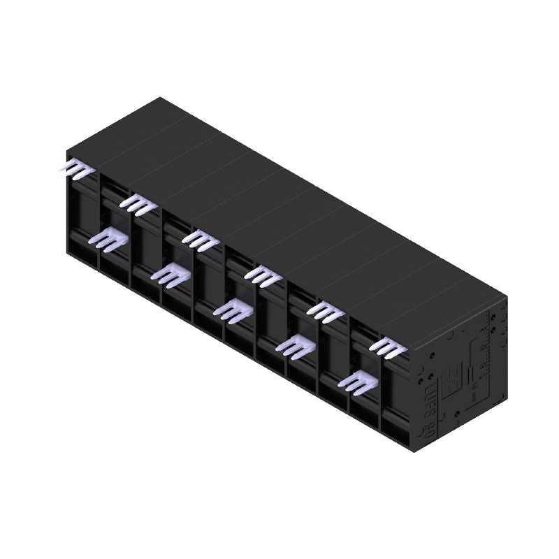 2500540000 - 10mm PCB Terminal, 11-Pole, Black, 90° Orientation  (Pack of 10)