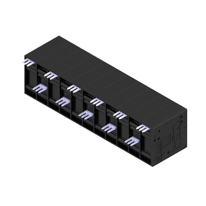 2500540000 - 10mm PCB Terminal, 11-Pole, Black, 90° Orientation  (Pack of 10)