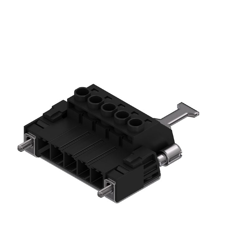 1951170000 - 7.62mm 5-Pole Male Plug Connector, 180° Clamping Yoke  (Pack of 25)