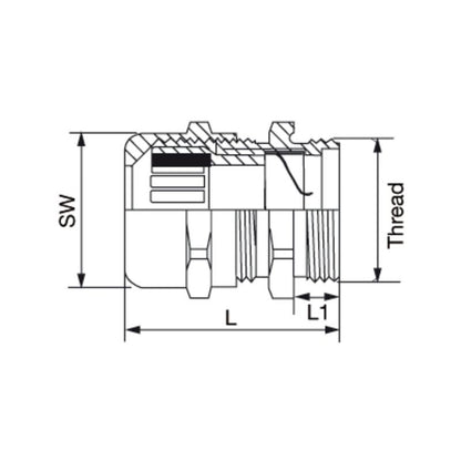 8224260000 - Compact Interface Unit 80mm with LED Indicators and Screw Connection