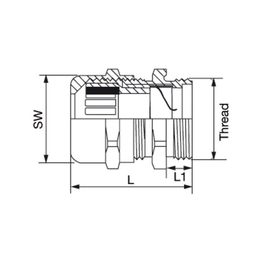 8224260000 - Compact Interface Unit 80mm with LED Indicators and Screw Connection