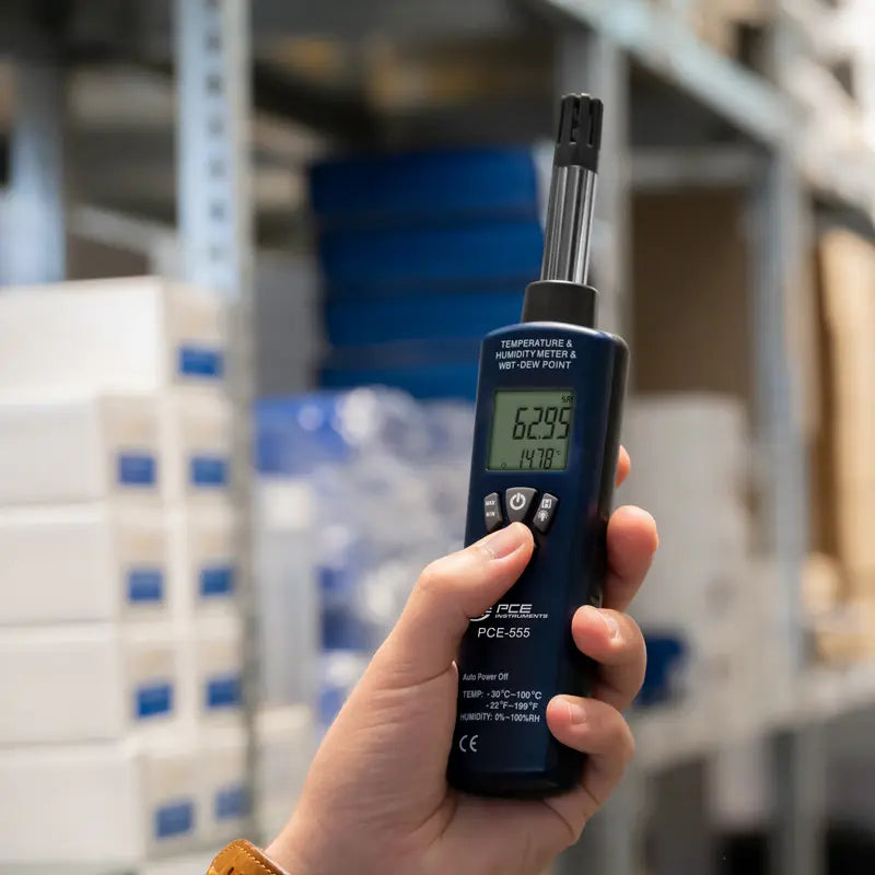 PCE-555 - Portable Digital Hygrometer & Thermometer for Quick Climate Monitoring