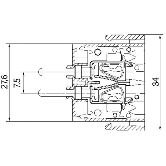1730120000 - Heavy-Duty Connector, 25.4mm, RoHS, 14A, 400V  (Pack of 10)