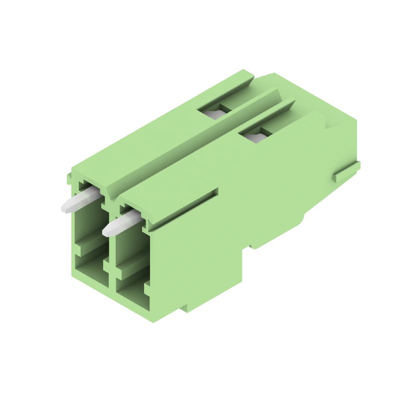 1766340000 - 2-Pole PCB Terminal 90° Solder Pin, 3.5mm, Pale Green  (Pack of 100)