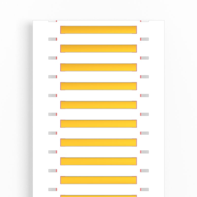 2437860000 - Yellow Conductor Markers for 1.2-2.4mm Cables, 50.8x4.2mm  (Pack of 1000)