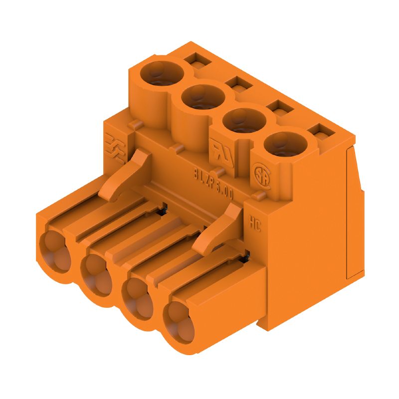 1954470000 - 5.00mm Pitch 4-Pole PCB Plug-in Connector, 180° Angle  (Pack of 90)