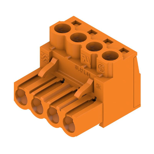 1954470000 - 5.00mm Pitch 4-Pole PCB Plug-in Connector, 180° Angle  (Pack of 90)