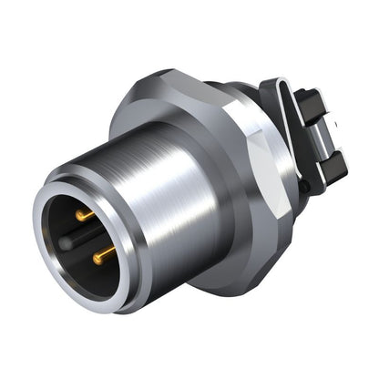 2423350000 - Durable M14 Connector with 8 Poles and Nickel-Plated Finish  (Pack of 25)