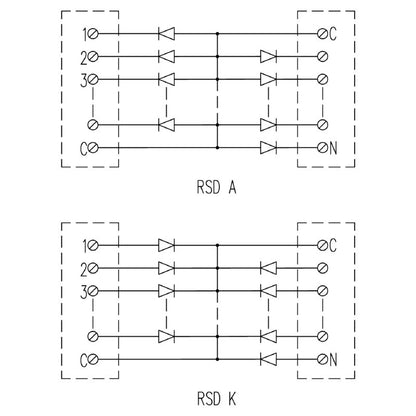 1312770000 - Reliable RSD K10 Diode, 230V, UL Certified, -40°C to 60°C