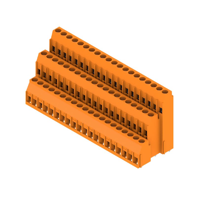 1979220000 - 60-Pole 5.08mm PCB Connector with Orange Solder Pins  (Pack of 5)
