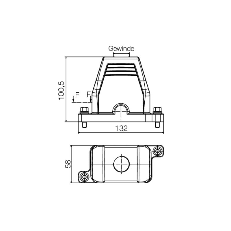 1082420000 - IP68 Plug Housing with M20 Cable Entry and High Protection