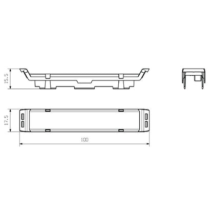 2655070000 - Yellow Plastic OMNIMATE Housing, 17.5mm x 15.5mm x 100mm  (Pack of 50)