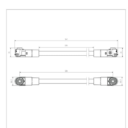 2938270000 - RoHS Compliant PA 66 Connector, 324mm, IP67, 120A