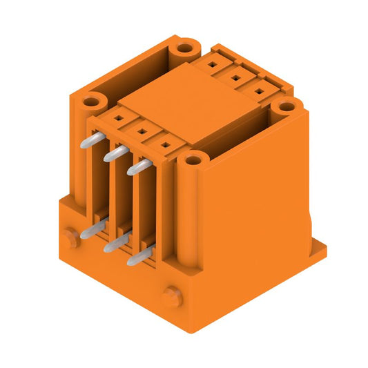 1973270000 - Orange 6-Pole 3.81mm PCB Male Header Connector, Right-Angle  (Pack of 52)
