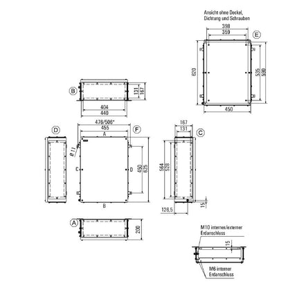 1196480000 - Stainless Steel Terminal Box 620mm x 450mm x 200mm