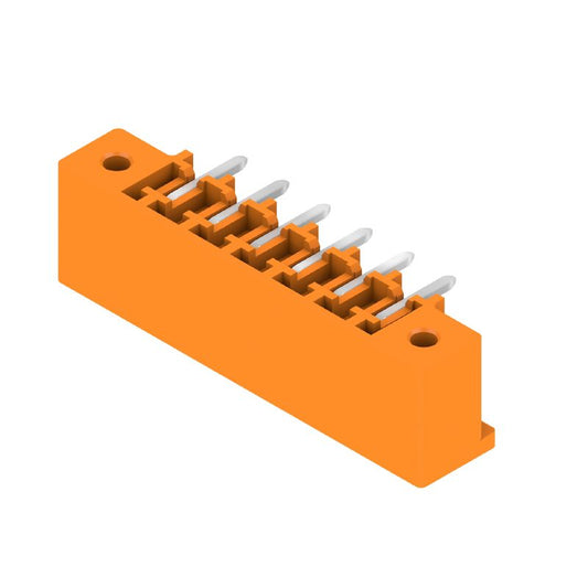 1038080000 - 6-Pole Orange Surface Mount PCB Connector, 270° Angled  (Pack of 50)