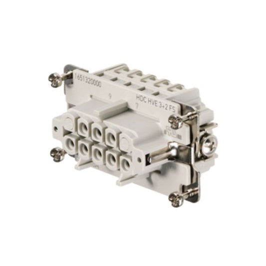 1651320000 - 5-Pole HDC Connector 64mm for Female Connections, RoHS Compliant