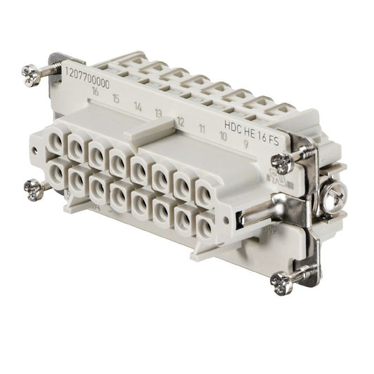 1207700000 - 16-Pole 500V Female Connector with Screw Connection