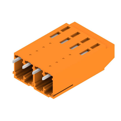 1975380000 - Orange 5.08mm PCB Terminal, 4 Poles, 90° Angle  (Pack of 100)