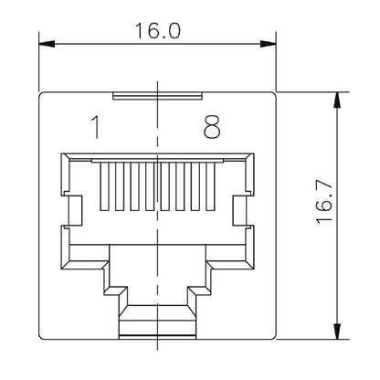 2562970000 - Cat. 5 PCB Modular Jack, 180° Angle, RoHS Compliant  (Pack of 200)