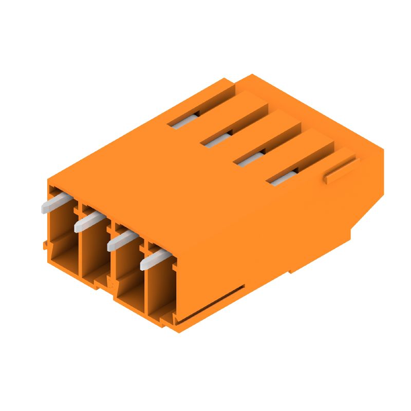 1975270000 - 5mm PCB Terminal, 4 Poles, 90° Angle, Tinned Finish  (Pack of 100)