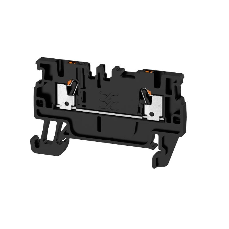 2508170000 - Black 1.5 mm² Feed-Through Terminal, 500V, PUSH IN  (Pack of 100)