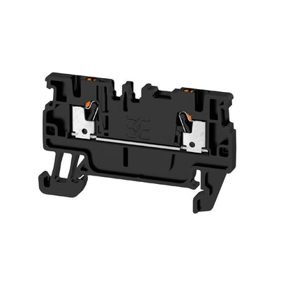 2508170000 - Black 1.5 mm² Feed-Through Terminal, 500V, PUSH IN  (Pack of 100)