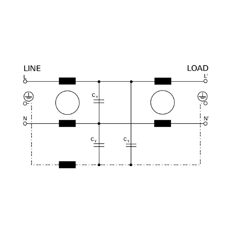 8614770000 - Surge Protector WAVEFILTER 10A, 40 dB Attenuation