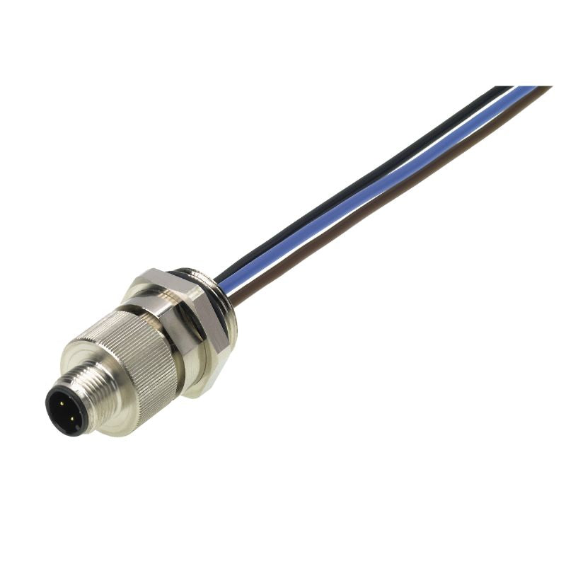 8425940000 - 300mm IP67 Nickel-Plated 4-Pole Connector