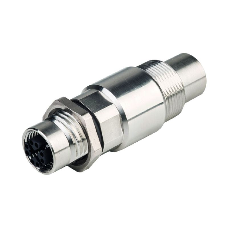 2731010000 - M12 X-Coded Coupling, IP67, Brass, Cat.6A Compliant