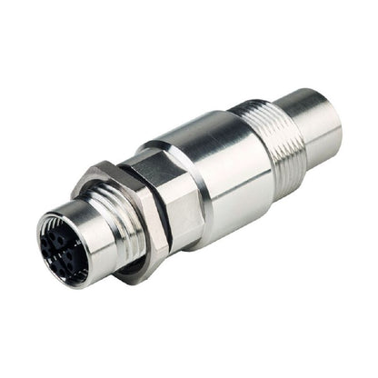 2731010000 - M12 X-Coded Coupling, IP67, Brass, Cat.6A Compliant