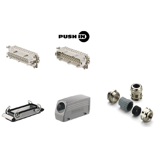 1061780000 - Heavy-Duty 24-Pole Connector Kit, 500V, Diecast Aluminium