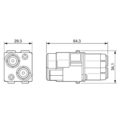 2748390000 - 2900V High Voltage Module with 2 Poles, 16A Capacity