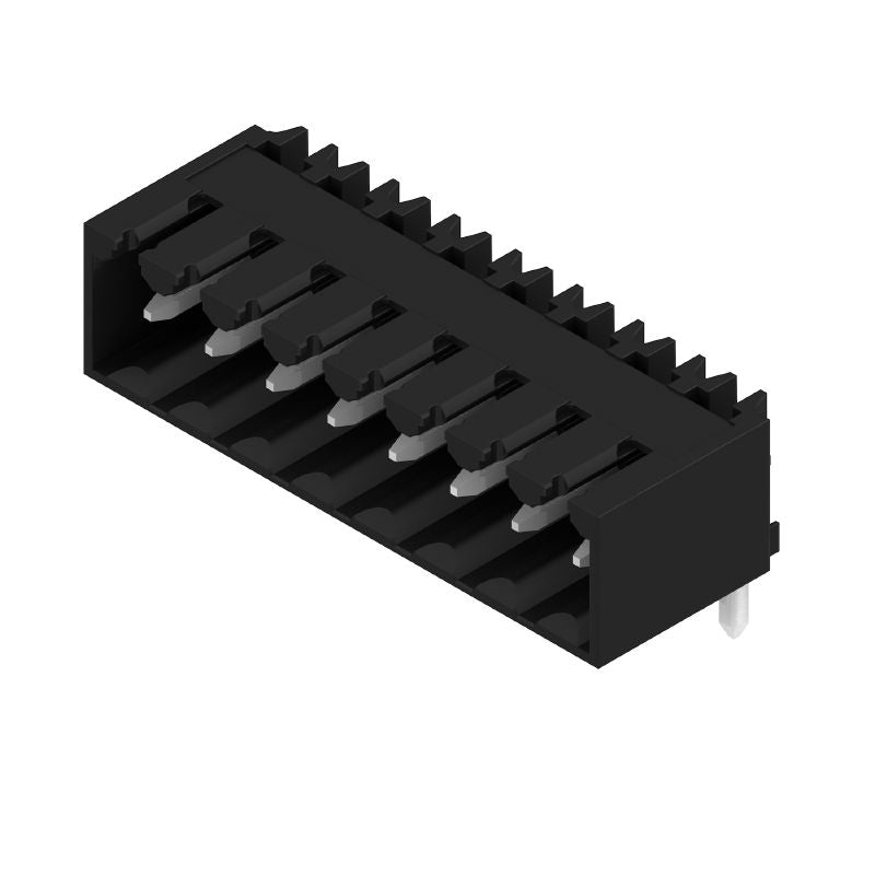 1614180099 - 3.5mm 8-Pole Male PCB Connector with Black Tinned Pins  (Pack of 50)