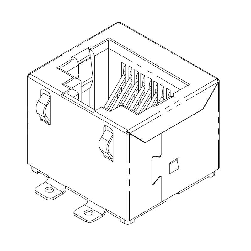 2514600000 - 180° RJ45 Modular Jack, 8 Pole Connector for Cat. 5  (Pack of 300)