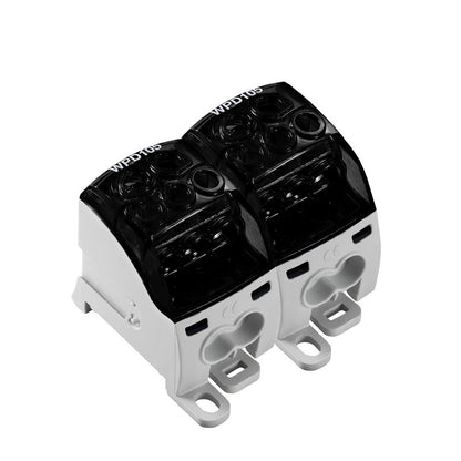 2725420000 - 35mm² Terminal Block, 12 Connection Points, 214A, Black