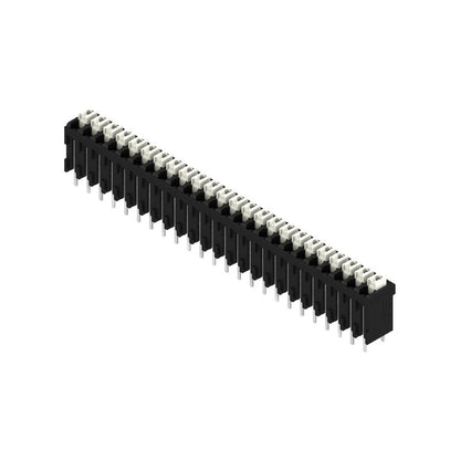 1871010000 - 3.81mm Terminal Block, 24 Poles, 180° Angle, Black  (Pack of 6)