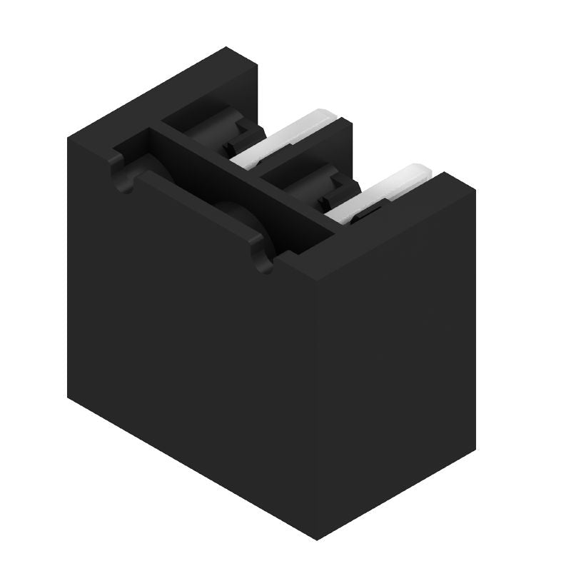 1877740000 - 5.08mm Black 2-Pole PCB Header Connector with 270° Elbow  (Pack of 350)