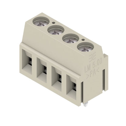 1913150000 - 5mm PCB Terminal with 4 Poles, 90° Angle, Pebble Grey  (Pack of 90)