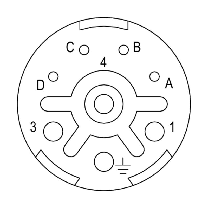 1995810000 - Durable 8-Pole Sensor/Actuator Connector, Crimp Connection